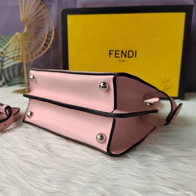 Cheap ISeeU Fendi Petite Bag Leather Pink Peekaboo Nappa In 0427